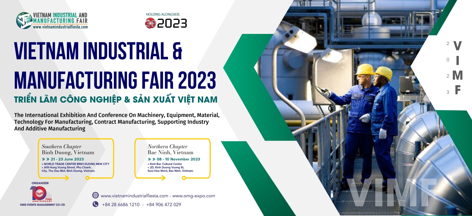 VIMF 2022 - TRIỂN LÃM CÔNG NGHIỆP VÀ SẢN XUẤT VIỆT NAM - VIETNAM INDUSTRIAL & MANAFACTURING FAIR